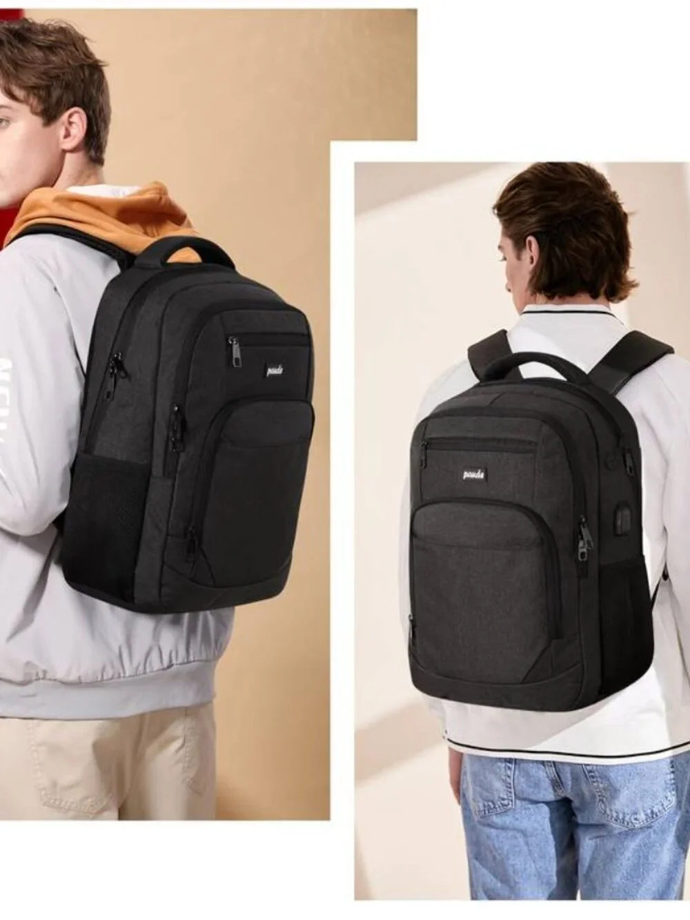 Large Capacity Laptop Backpack for Men Heavy Duty College School Bookbag Work